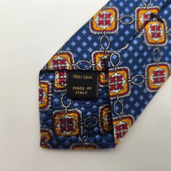 Jos. A. Bank Signature Gold Limited Edition Italian Silk Tie 3.75x60 - Picture 6 of 11